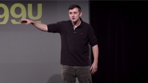 Gary V at 99u. Still from video.