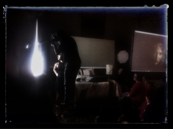 Jerry doing a live lighting & posing demonstration.